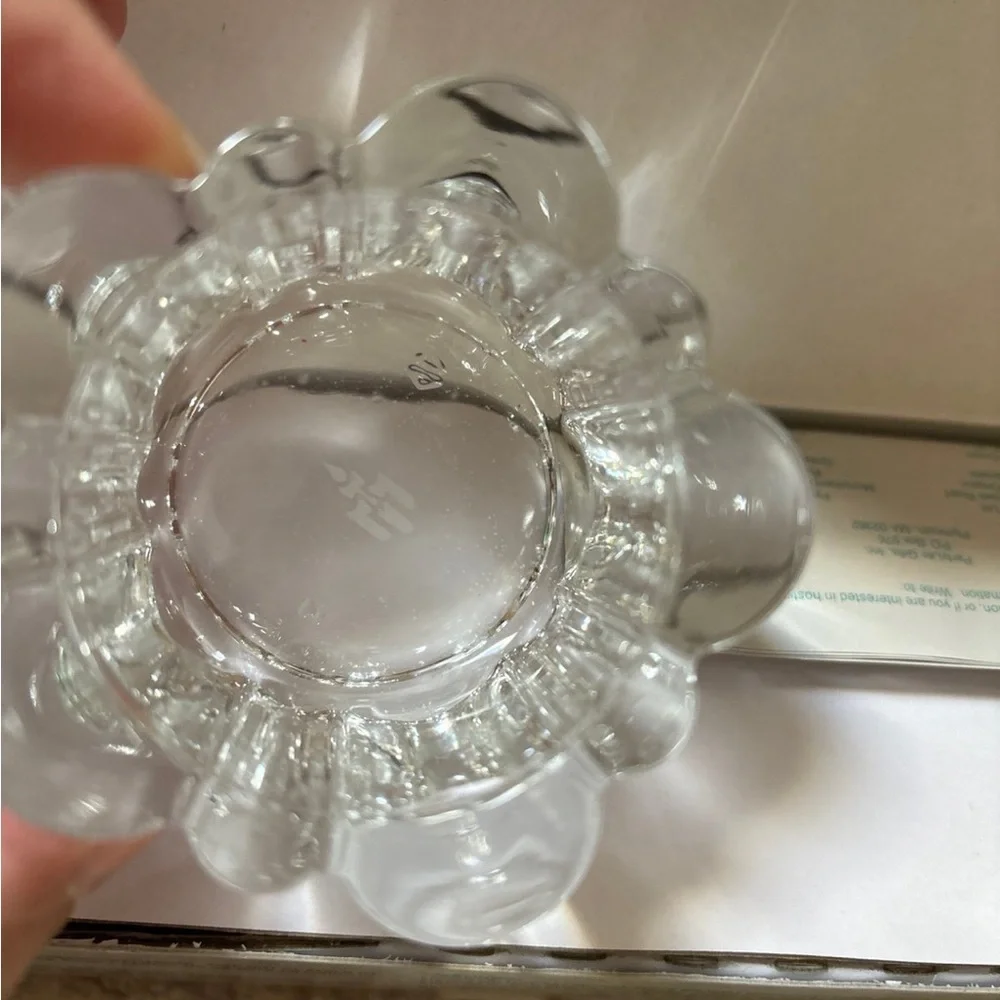 Partylite daisy tealight trio candle holders. Set of 3 - Picture 6 of 6